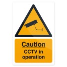 Señal de advertencia CCTV en funcionamiento Adhesivo, 200 x 300 mm