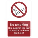 Señal advertencia Prohibido fumar Rígida, 200 x 300 mm