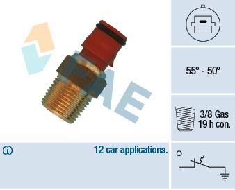 Interruptor de temperatura ventilador del radiador FAE 36560