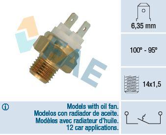 ventilador del radiador FAE 37760 interruptor de temperatura