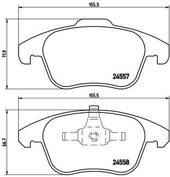 Brembo P 61 086 Pastillas de Frenos